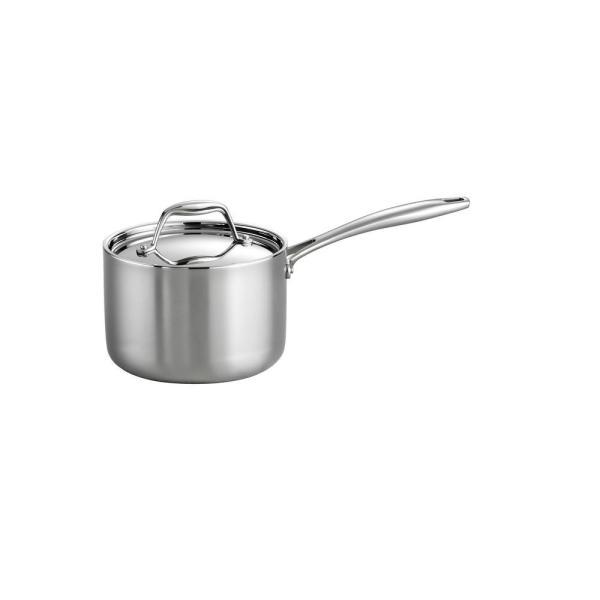 Gourmet 2 Qt. Tri-Ply Clad Saucepan with Lid