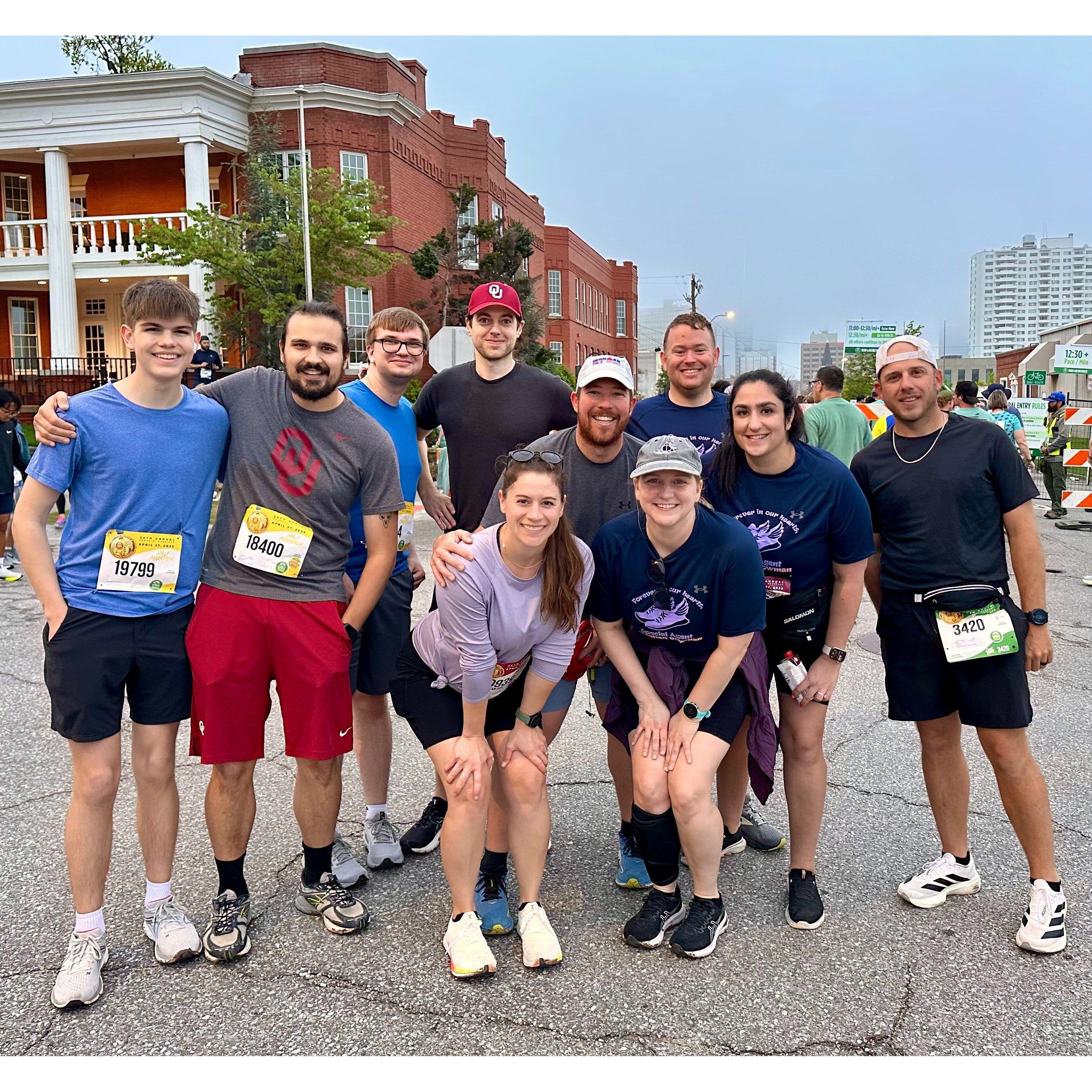 Oklahoma City, Oklahoma - Mike's first half marathon and just a good time with our friends!