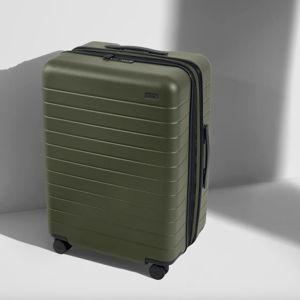 Expandable Medium Suitcases: Olive Green (Hers)