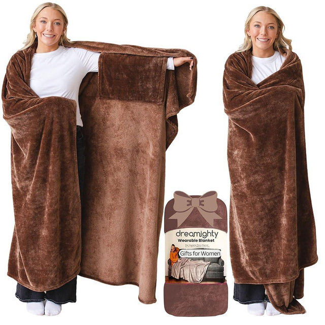 Super Blanky Wearable Blankets for Women - Adult Wearable Blanket Men, Gifts for Dad - Girlfriend Graduation Gifts for Women