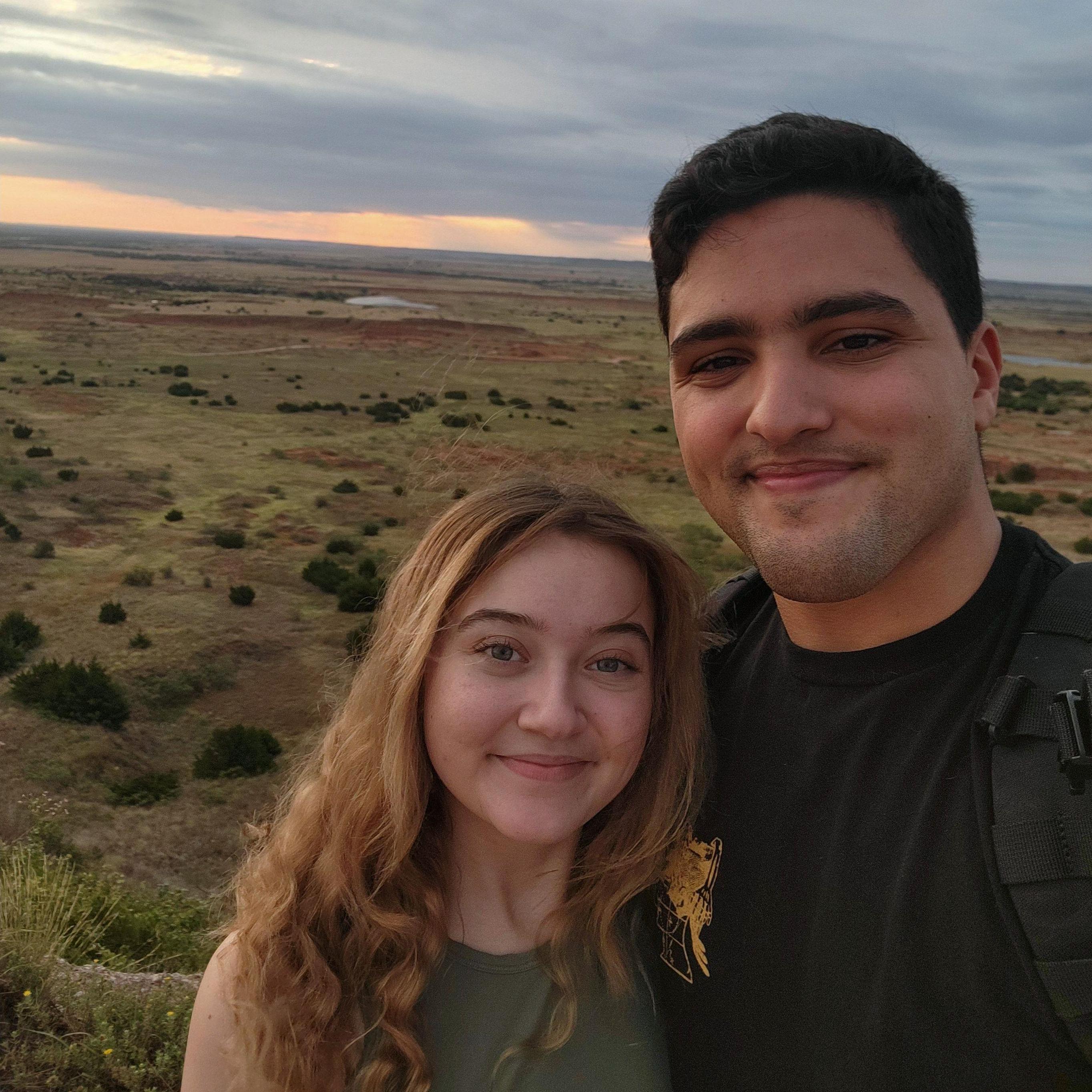 Alayna's first time visiting Oklahoma! (Gloss Mountain)