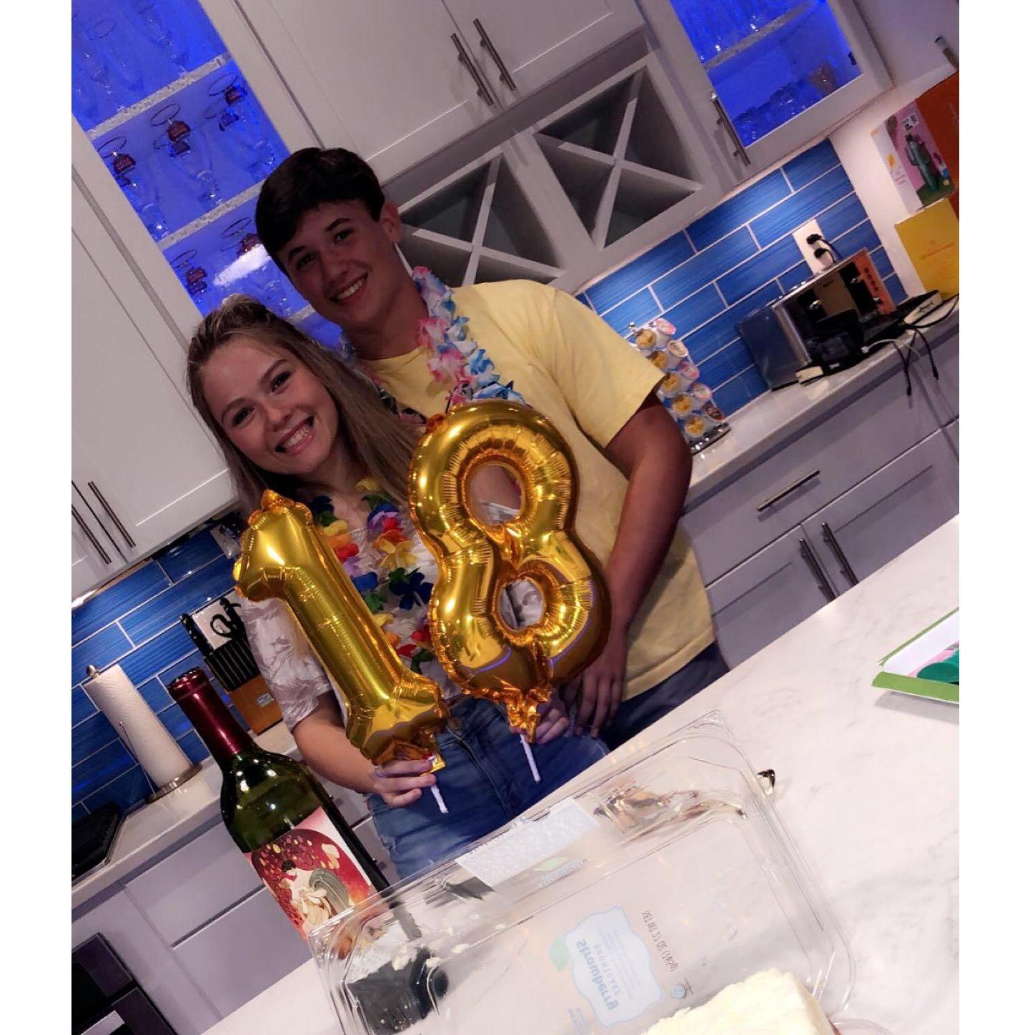 On Cailee's 18th Birthday, Ben got Cailee a promise ring