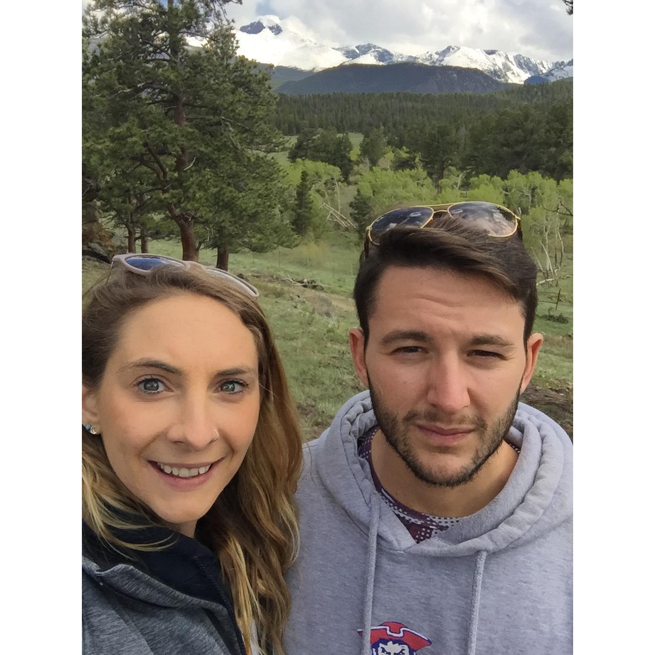 Up in the Rocky Mountains.