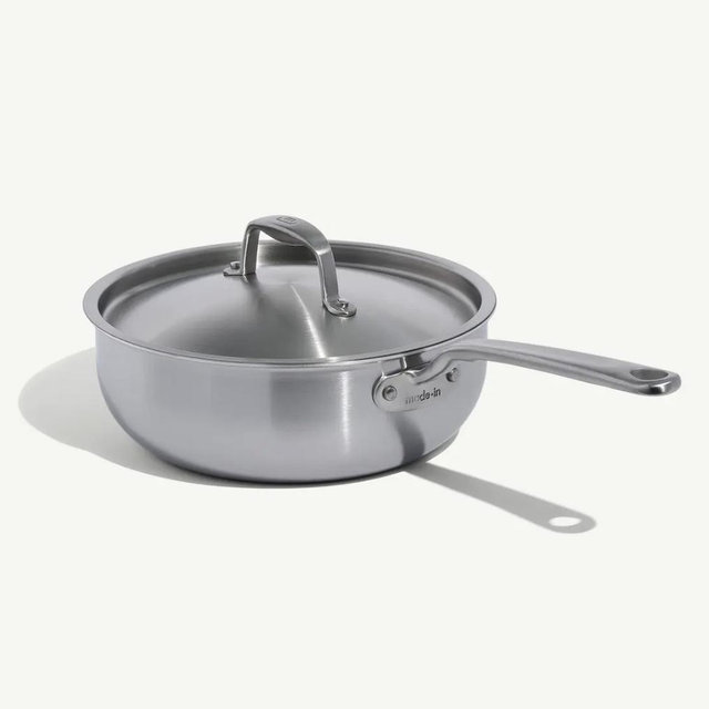 Stainless Clad Saucier | 2 QT, 3 QT & 5 QT | Made In