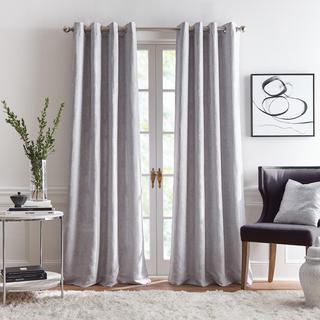 Ember Jacquard Grommet Curtain Panel, Set of 2