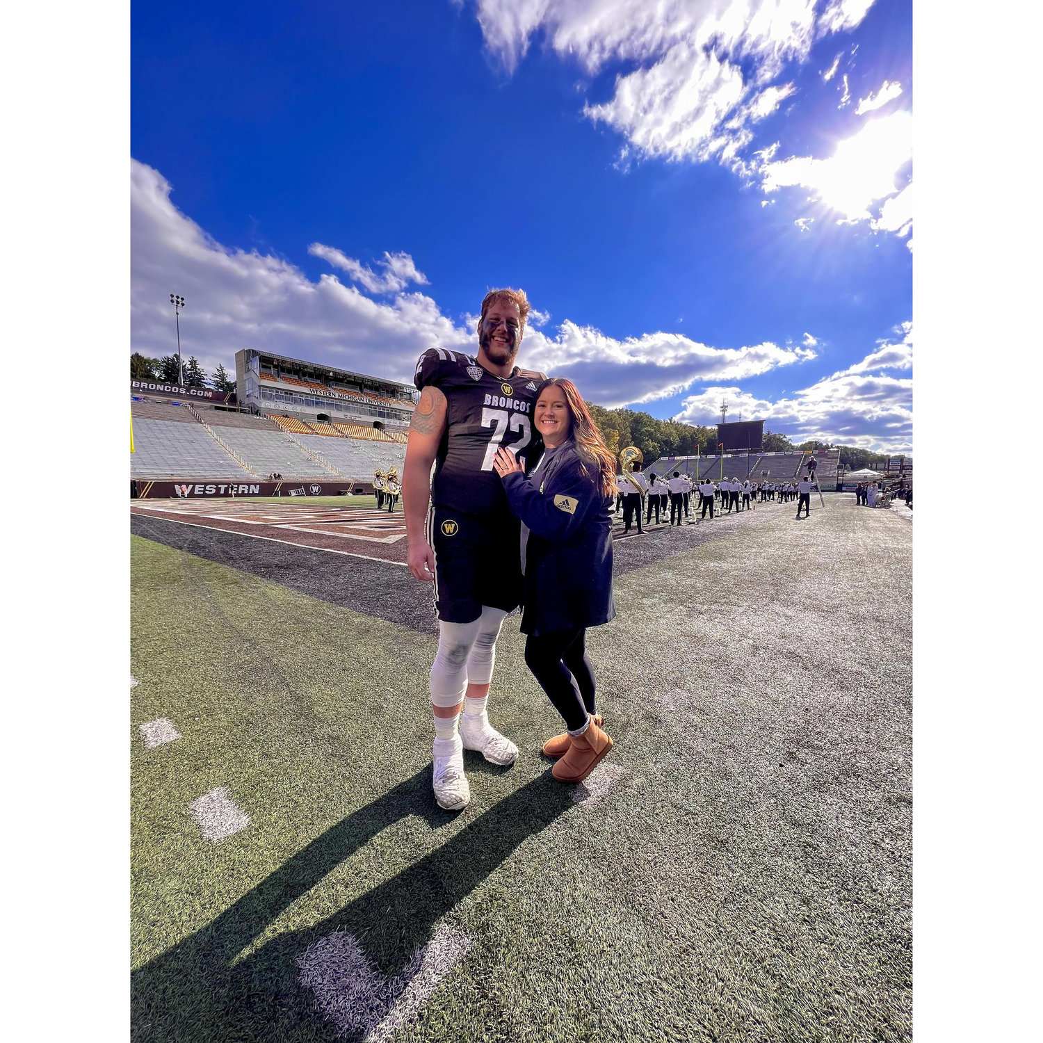 A lot of our time (especially his) was spent at Waldo Stadium. Always cheering on the broncos!