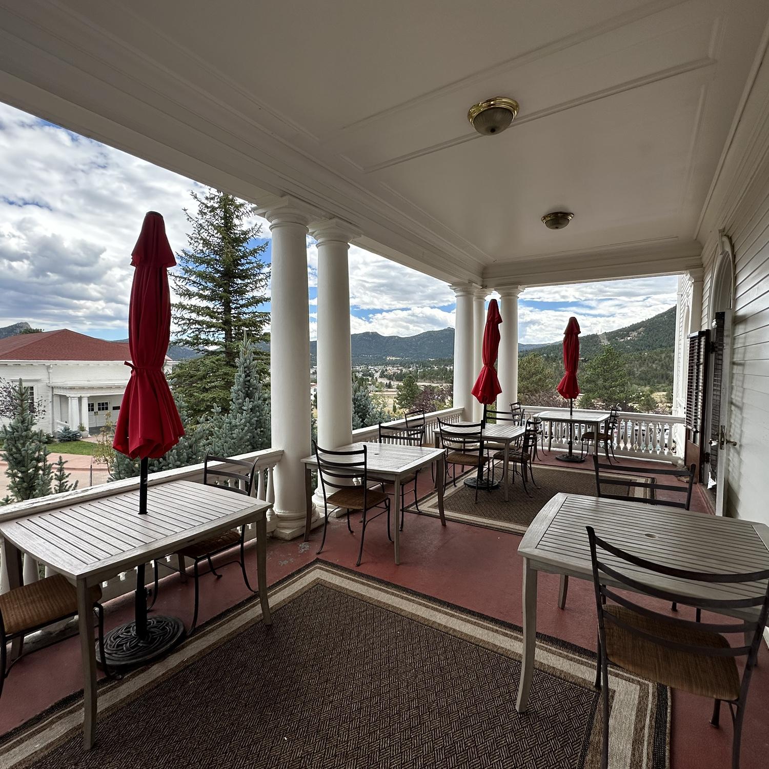 The patio off of the library, where we are holding the reception!