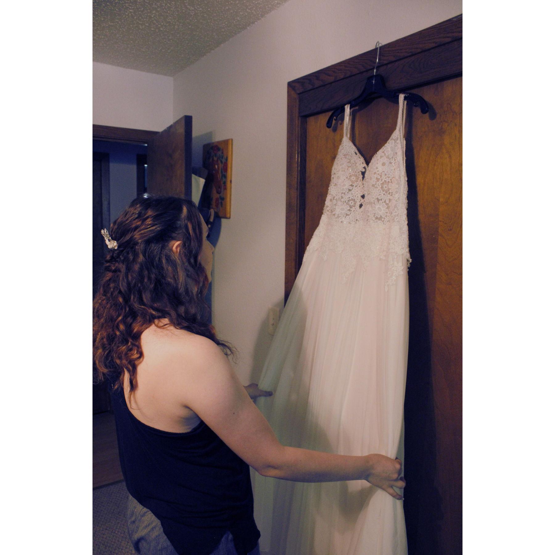 May 28th Kristina with her Dress