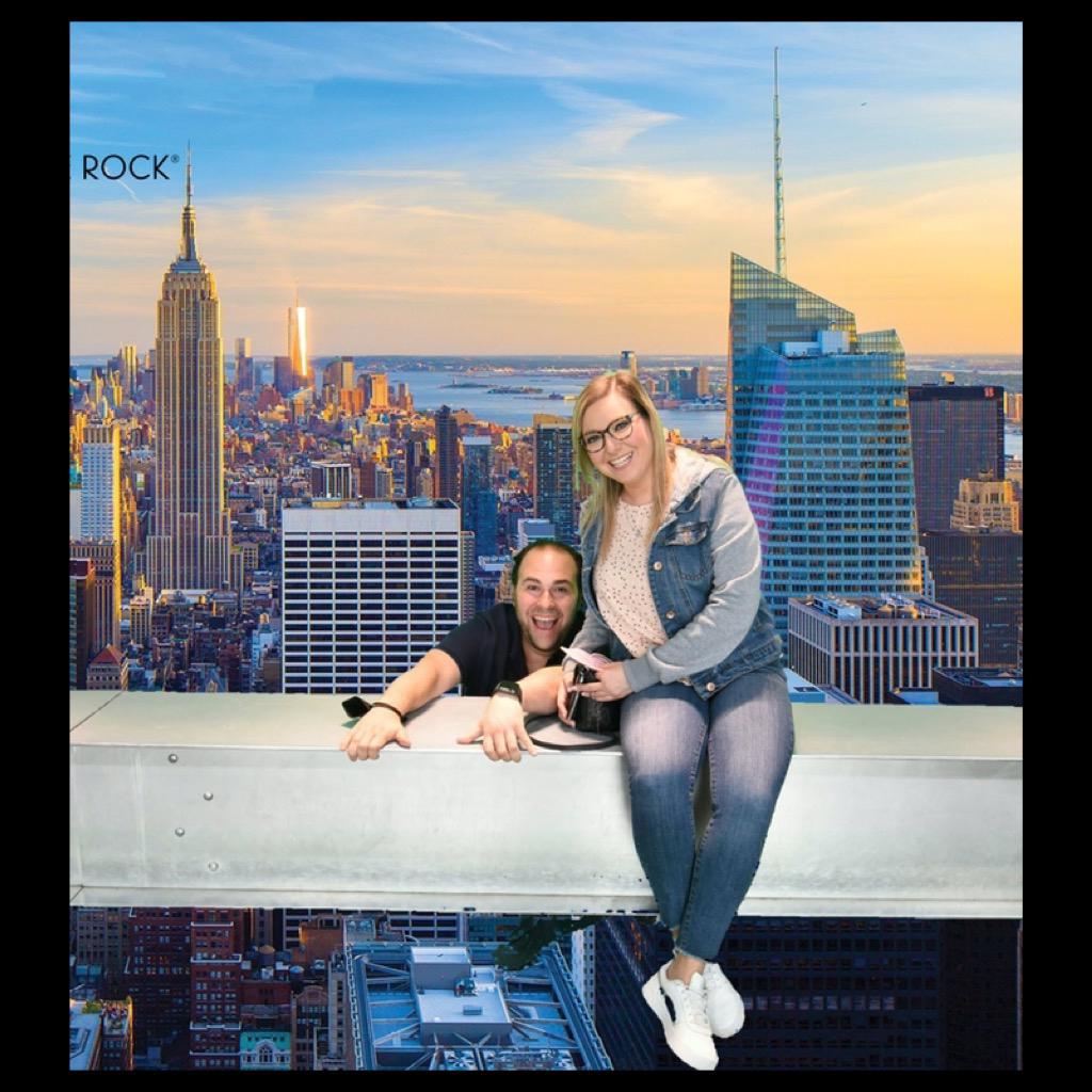 At the Top of the Rock! Our 1 year anniversary! 4/30/22
