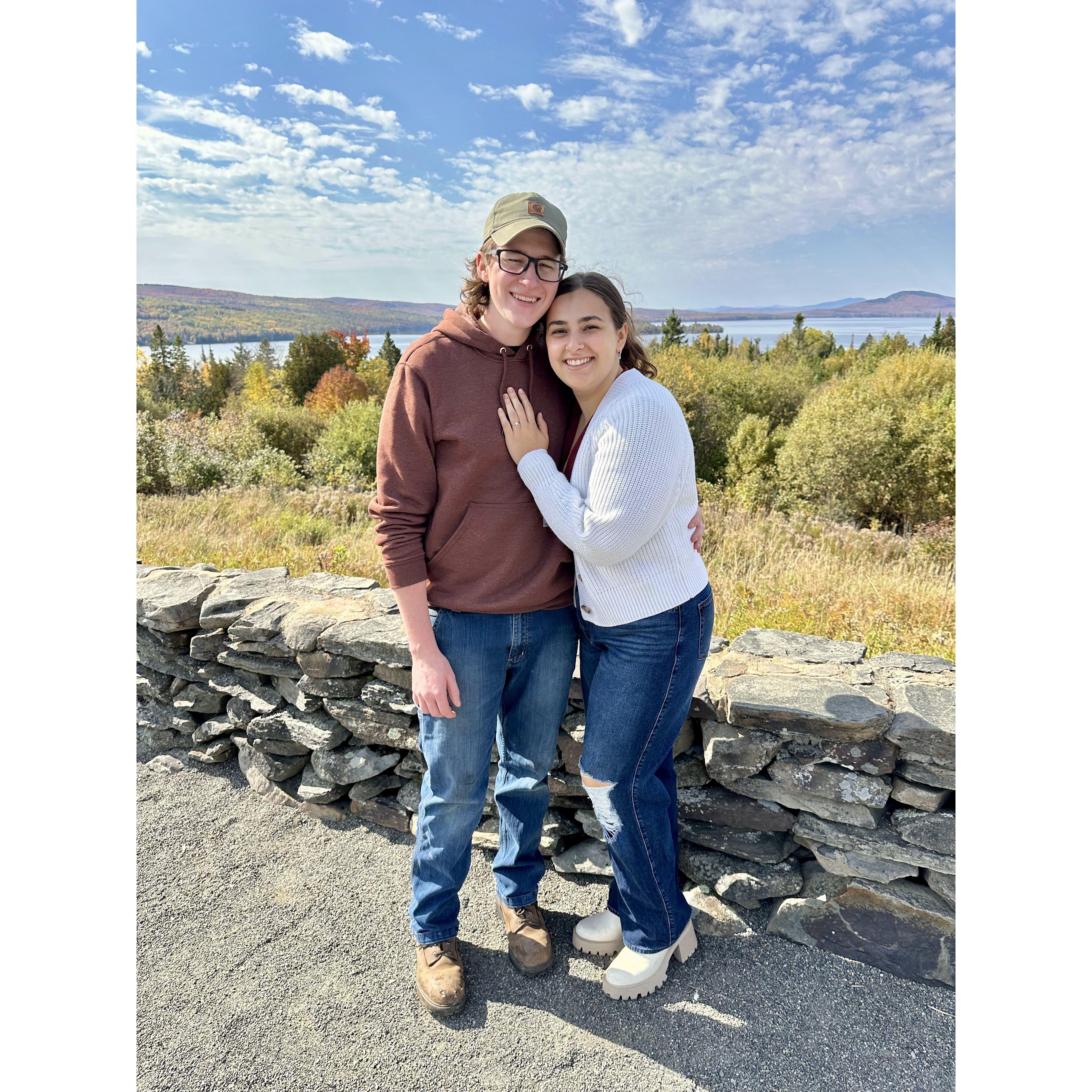 Stopped on the side of the road for this view during our Maine trip