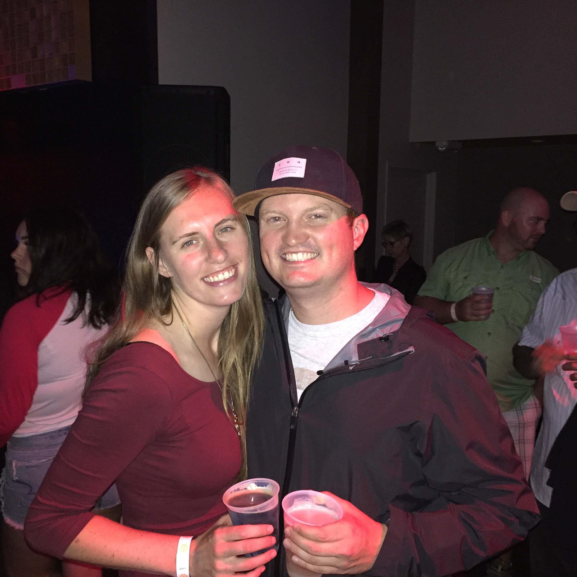 One of our first dates at a concert in Berkeley! 