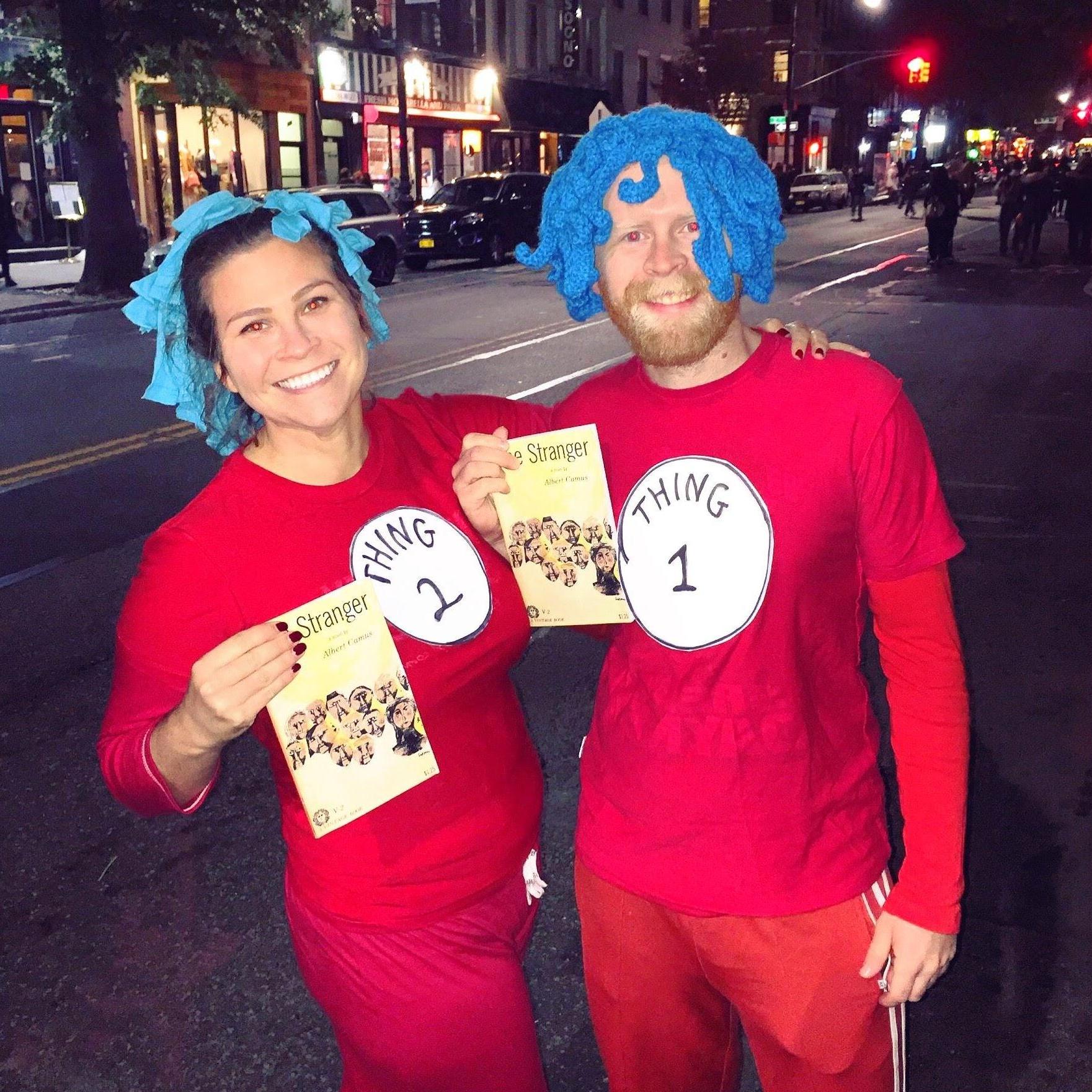 Nerdy puns + pop culture references = perfect halloween costume