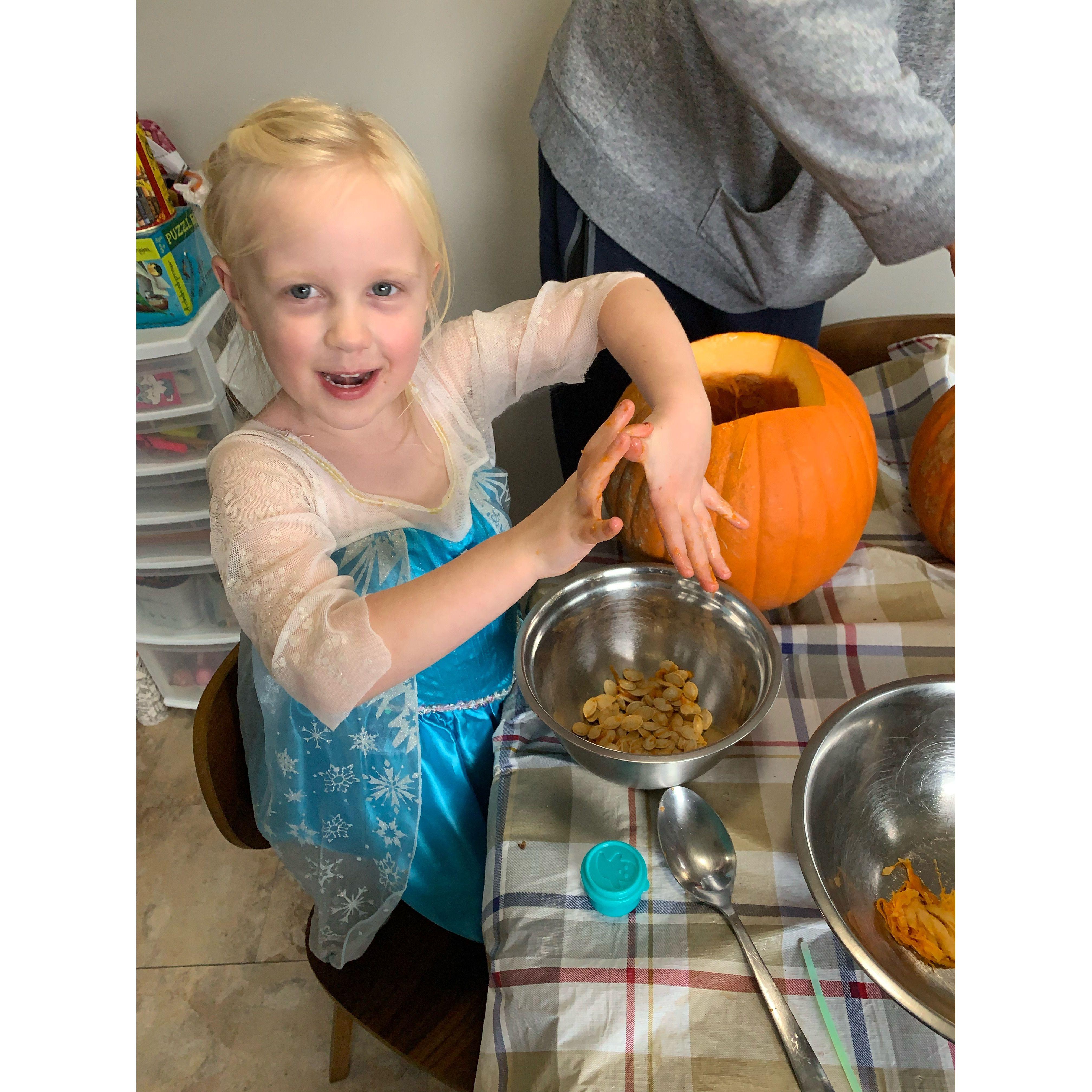 Emma on Halloween 
