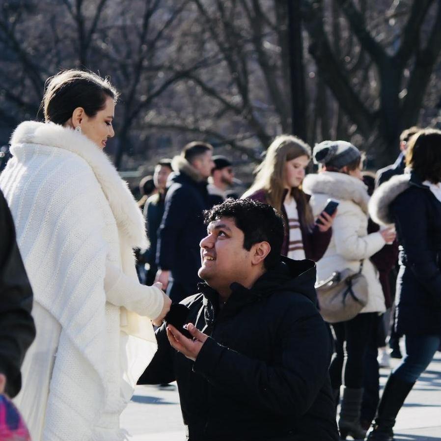 Washington Square Park engagement day!