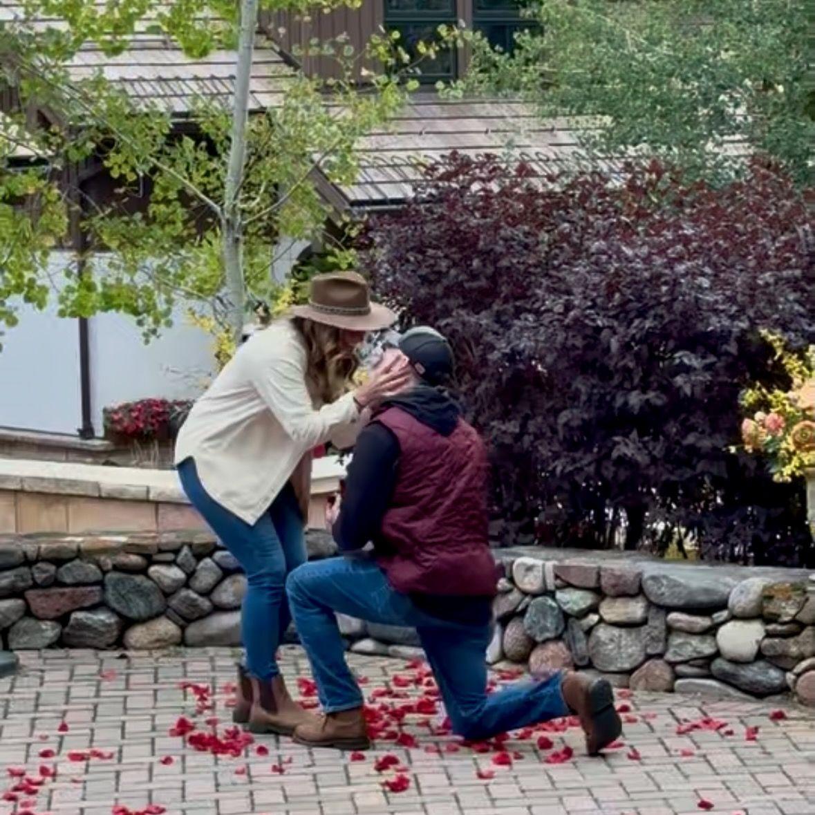 The proposal in Vail!