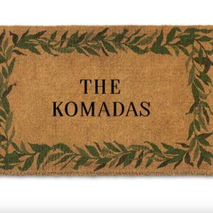 Bay Leaf Coir Personalized Doormat