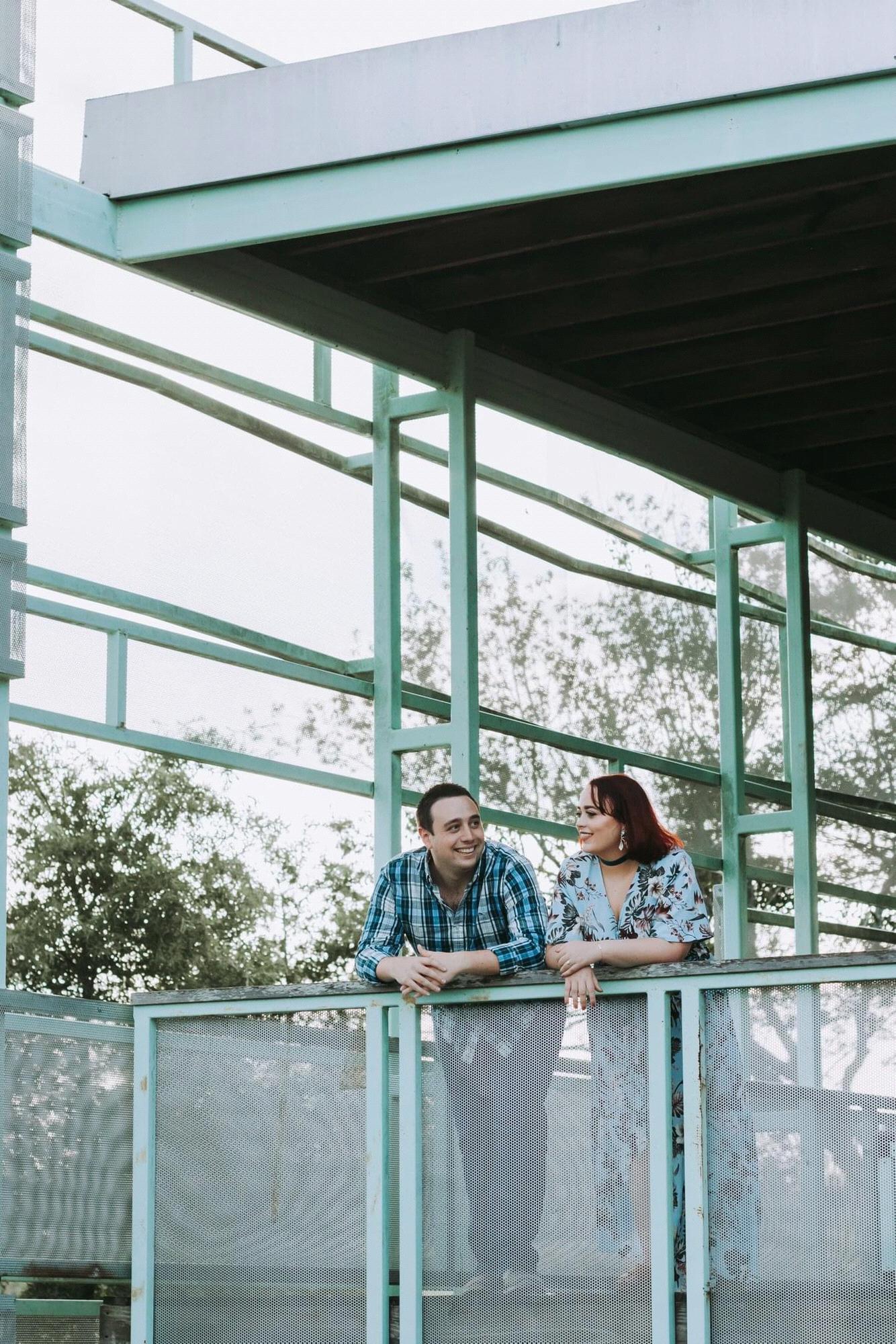 our first engagement shoot, at the NC Museum of Art.