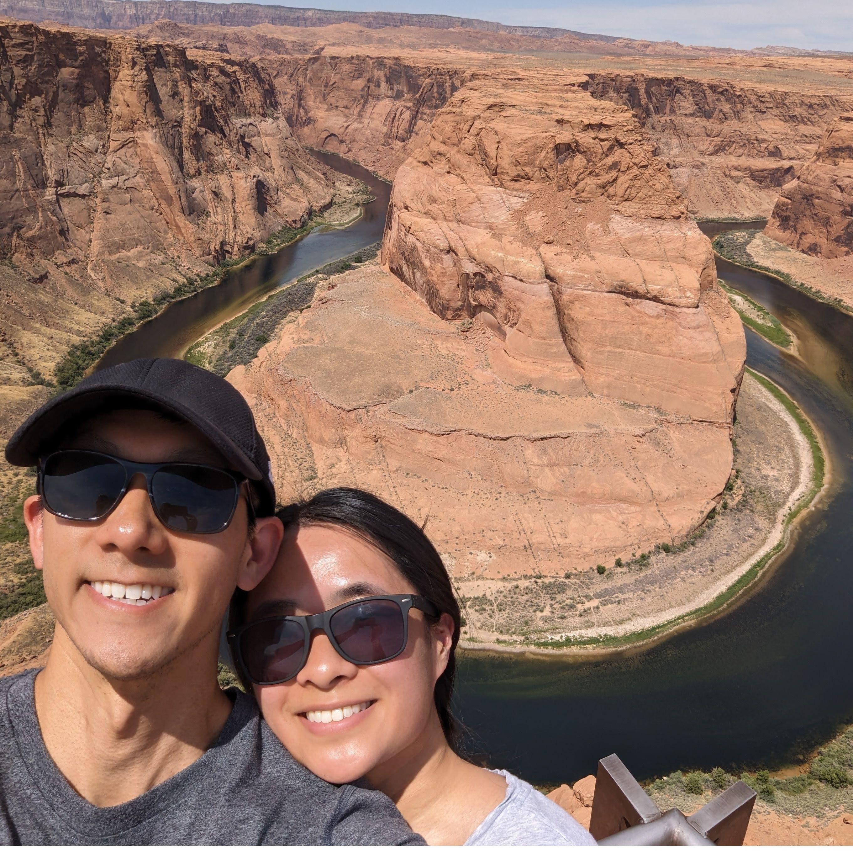 June 2024- 5 day Road trip to California! We visited so many national parks. This is at horseshoe bend in Arizona!