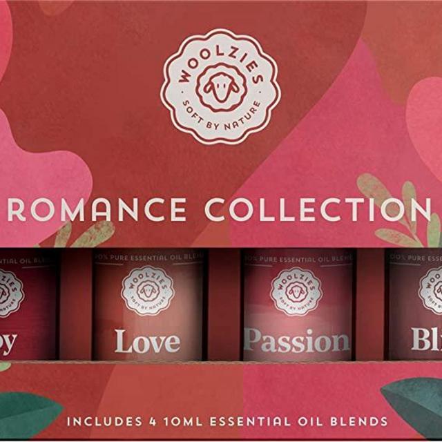 Woolzies 100% Pure Romance Essential Oil Set of 4 | Love, Joy, Passion & Bliss | Highest Quality Aromatherapy Therapeutic Grade | For Diffusion Internal & Topical Use