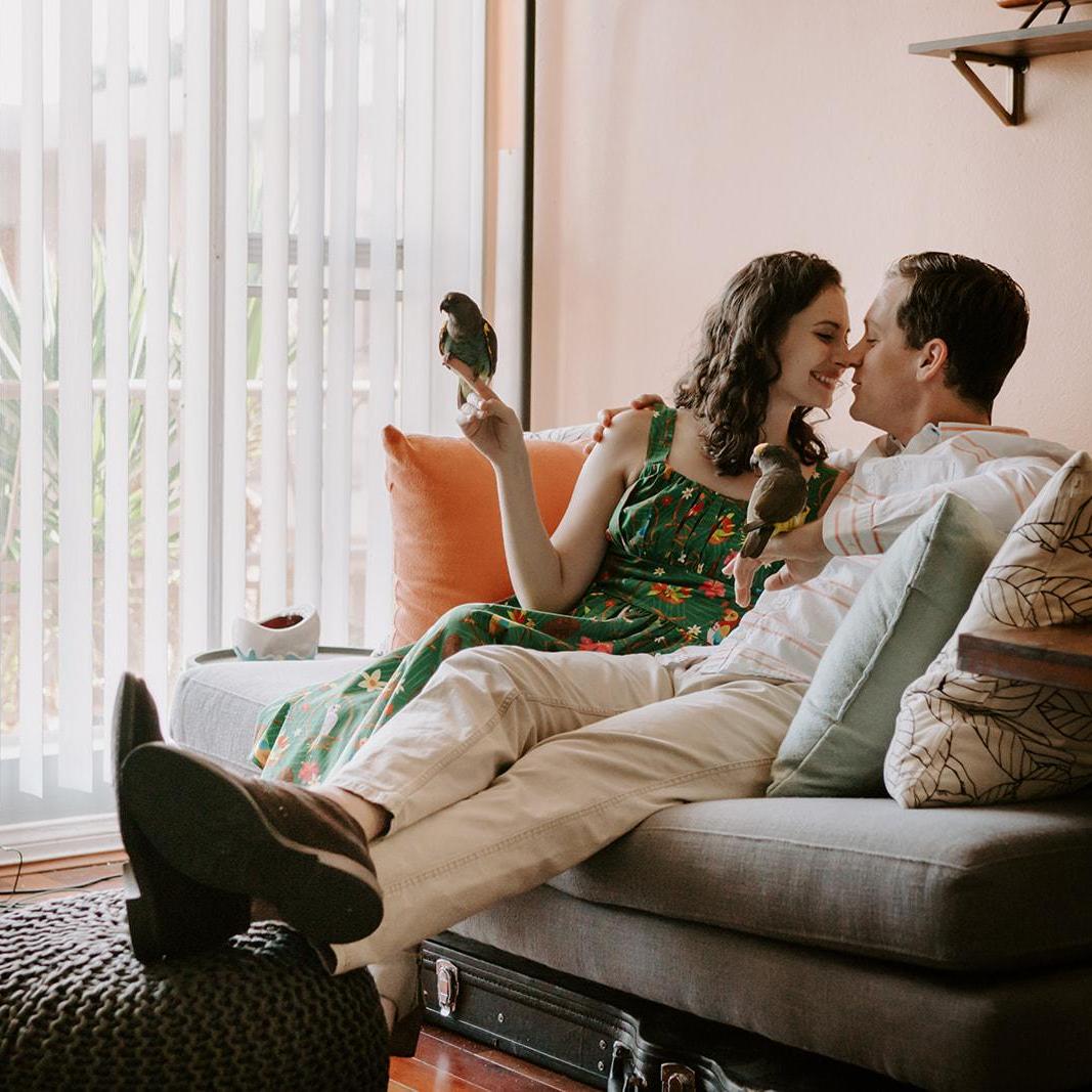 In our first apartment together