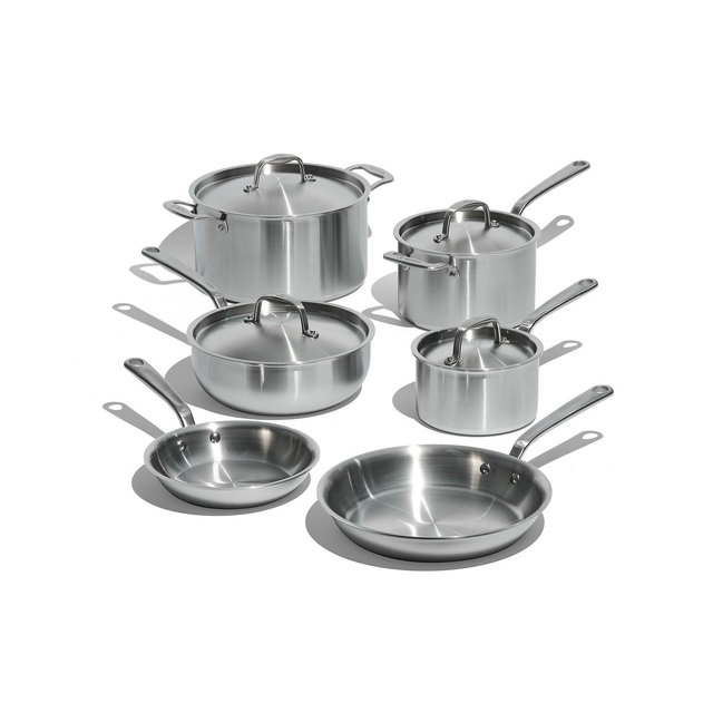 Made In Stainless Steel Clad 10-Piece Cookware Set