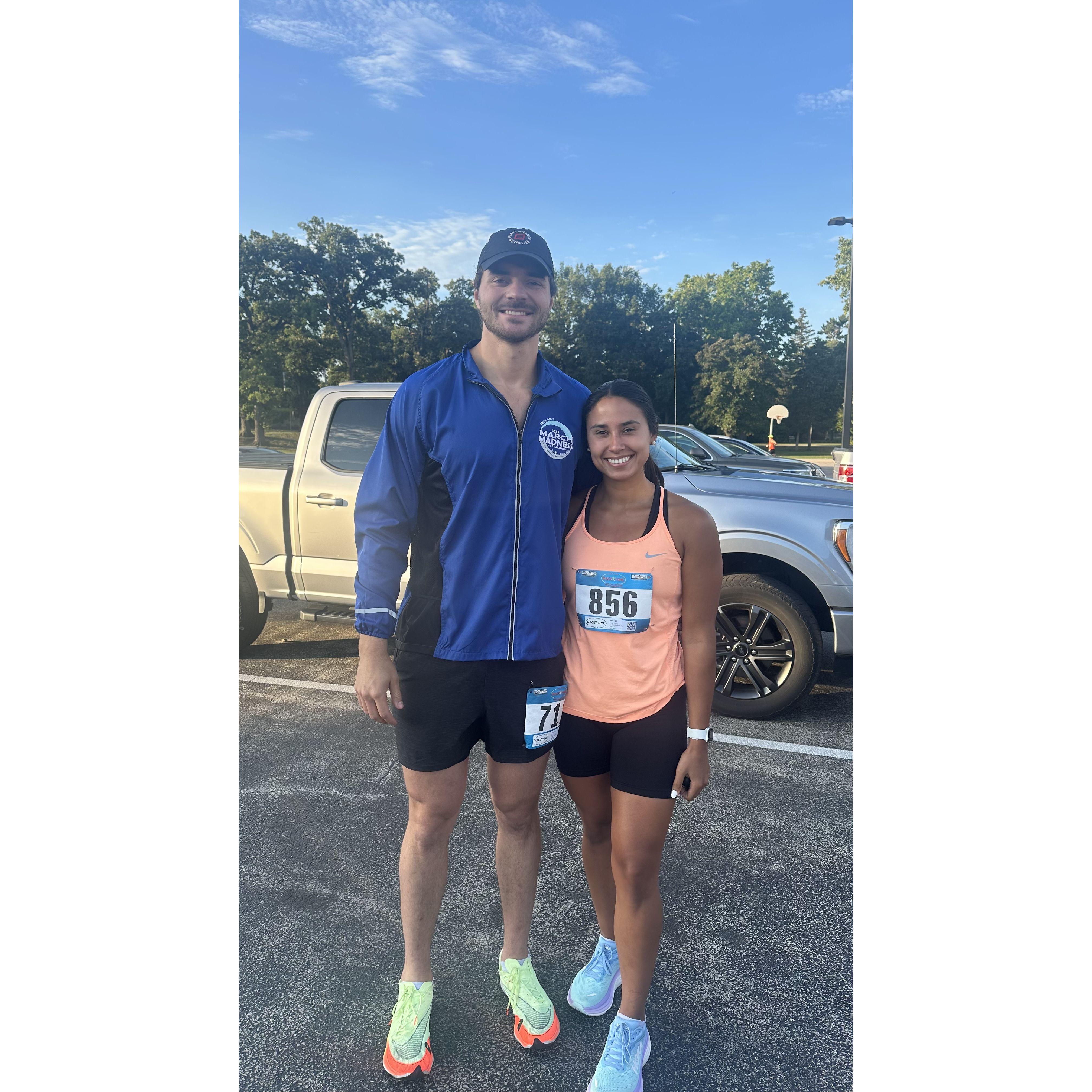 Our first official race together!