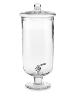Tall Footed Glass Beverage Dispenser