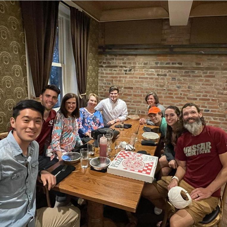The first time our families met! Featuring Matt, because of course he'd be there