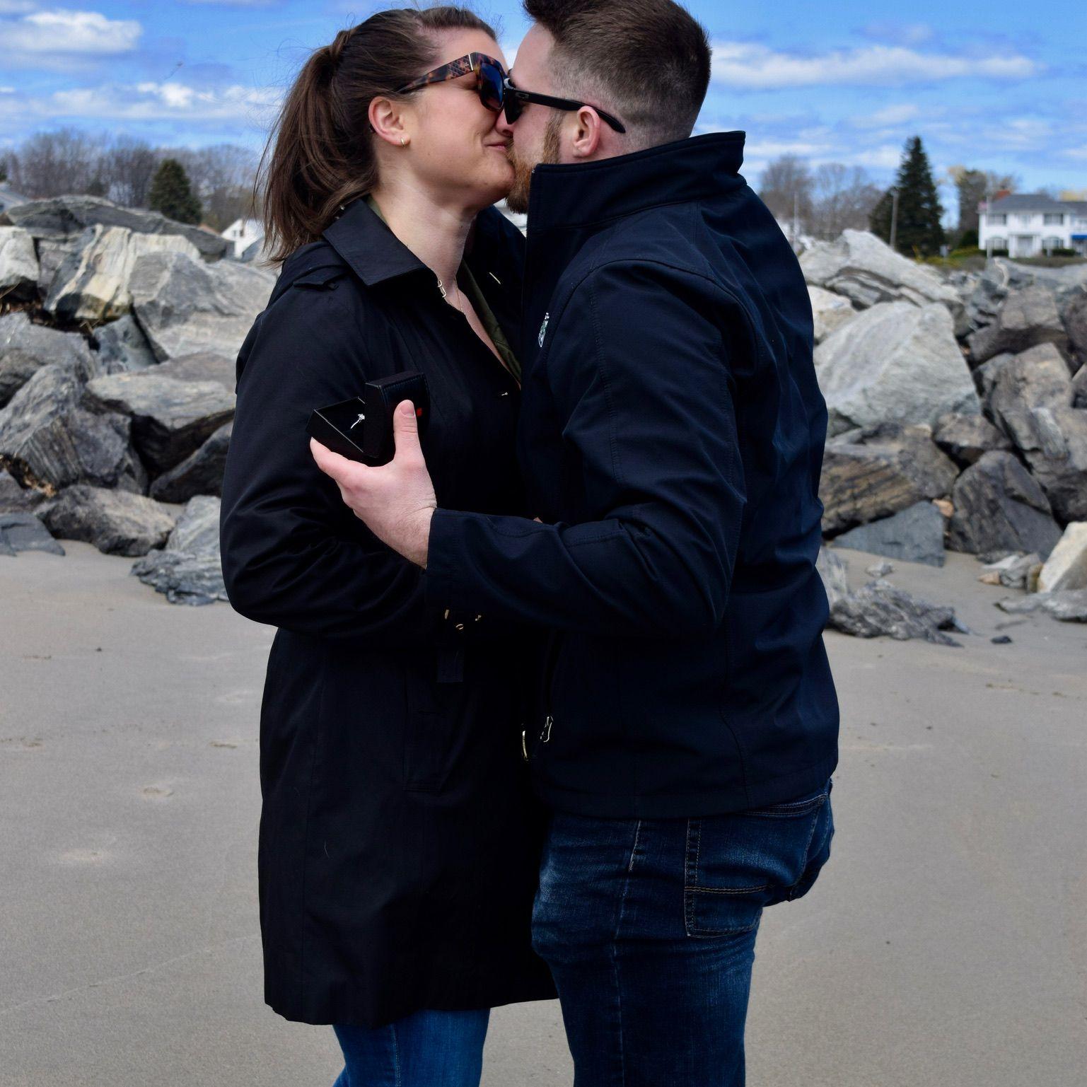 Our First Engaged Kiss