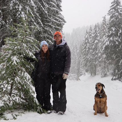 First year starting our Christmas tree expedition together with Porgy boy!