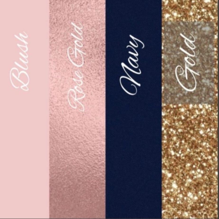 Wedding color scheme.
