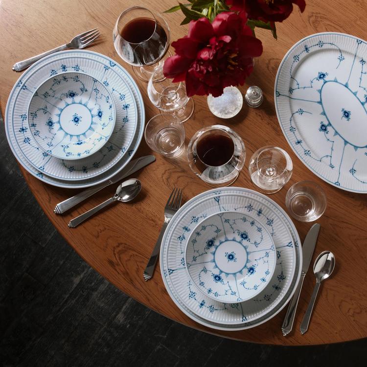 Royal Copenhagen, Blue Fluted Plain Dinner Plate | Zola