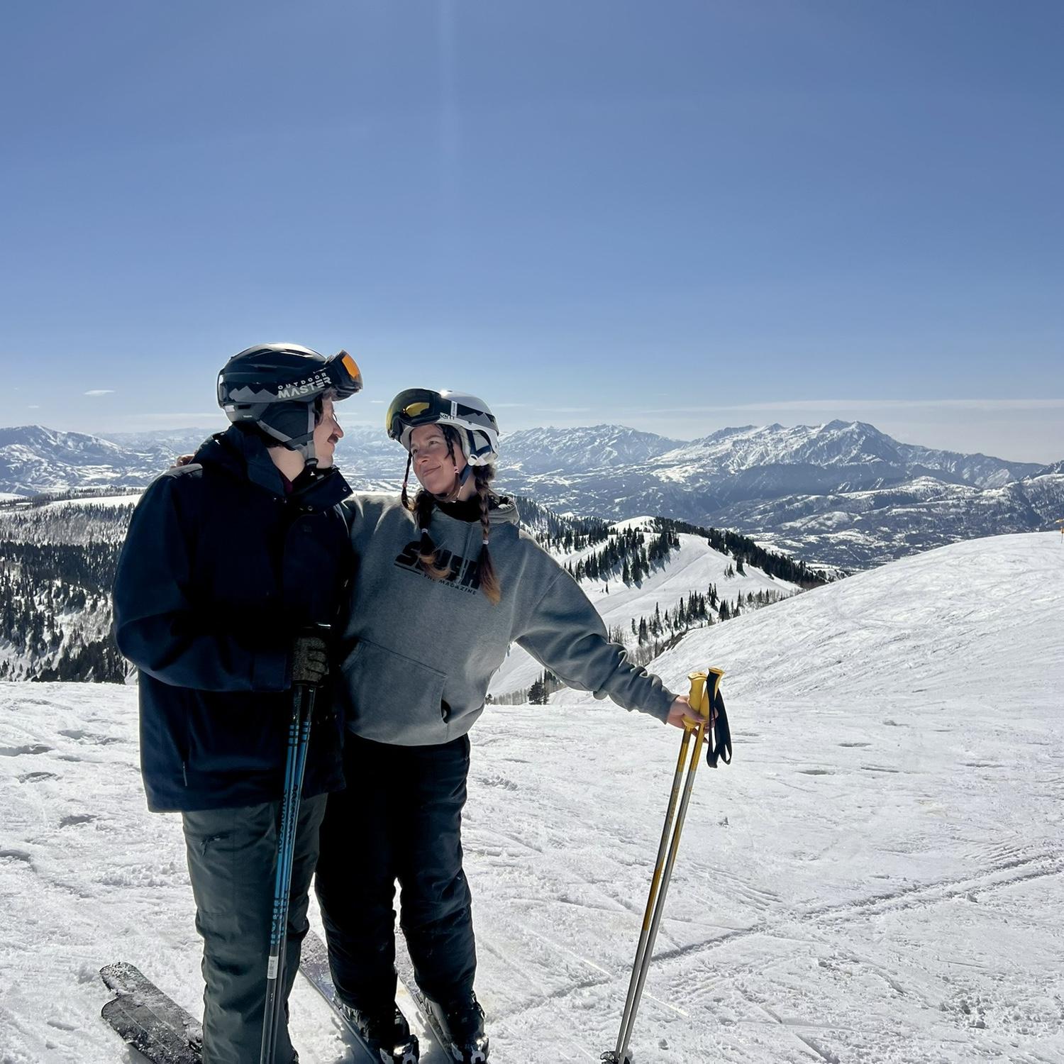 Skiing at Powder Mountain 2025