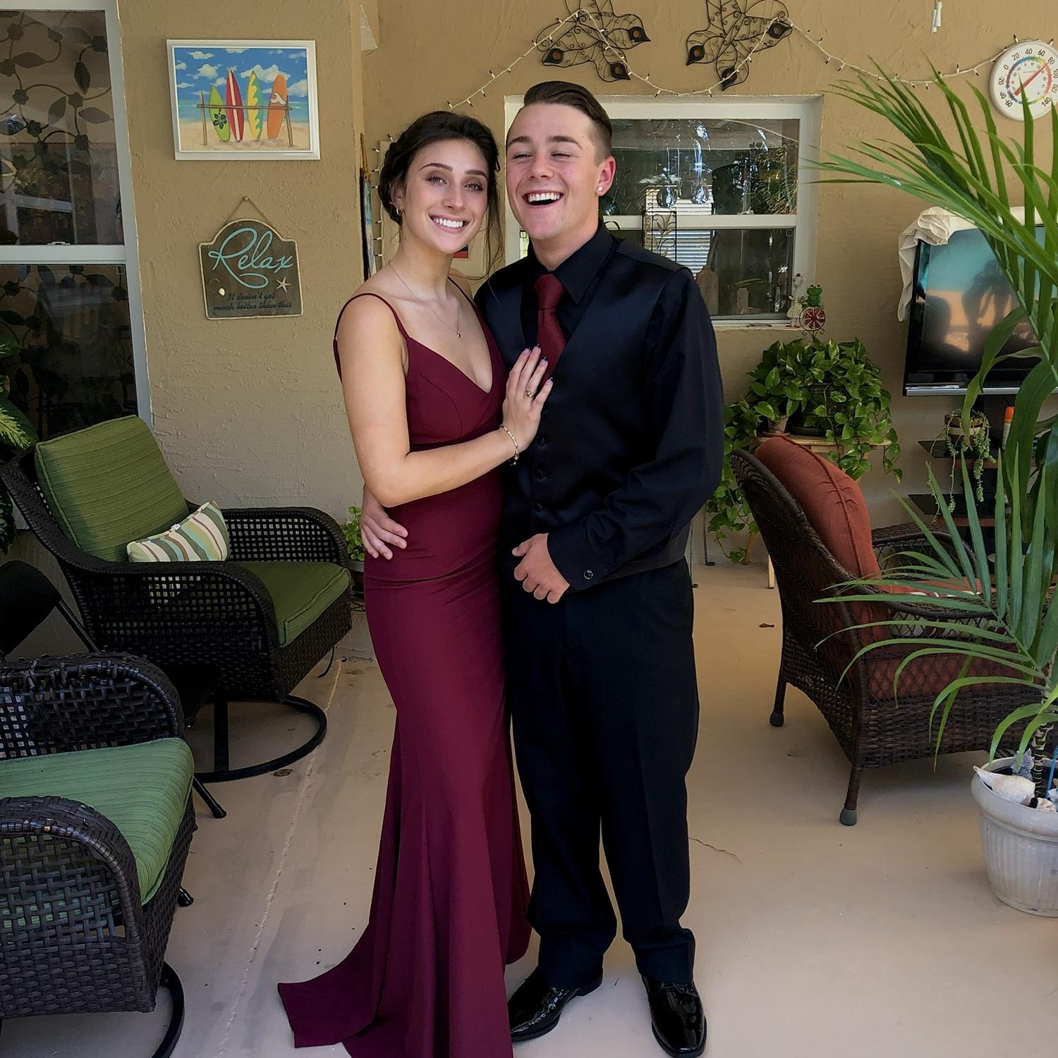 Us at prom! April 13th, 2018