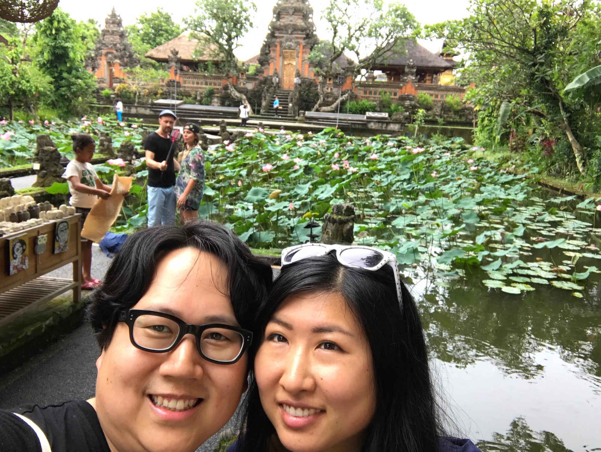 We're at the most picturesque Starbucks in Bali.