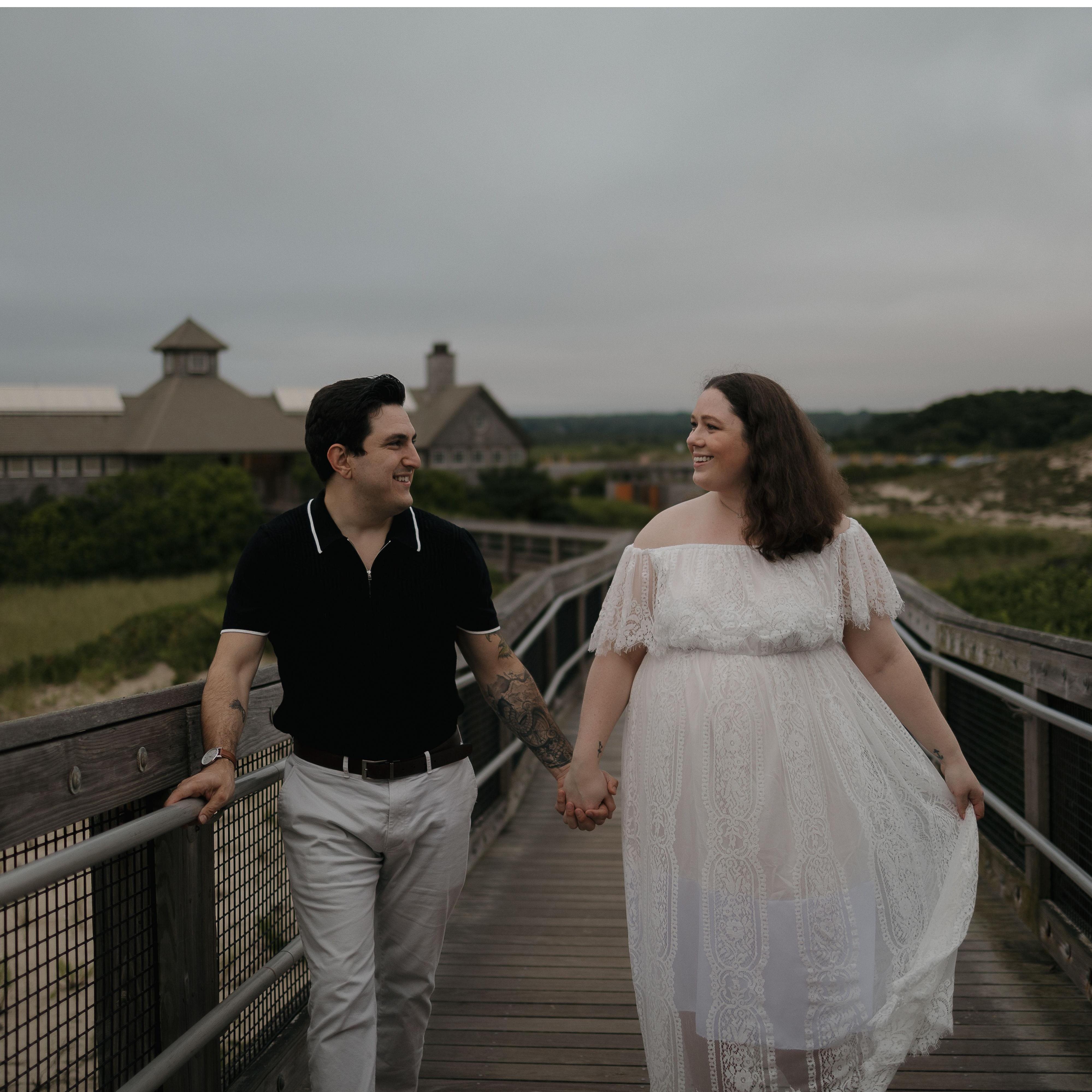 Our engagement photoshoot at Horseneck Beach in Westport, MA.
