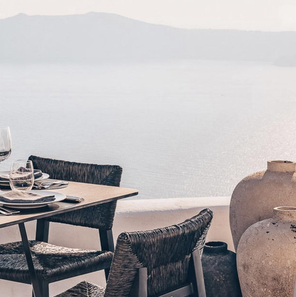 First Night Dinner: Five Senses, Santorini