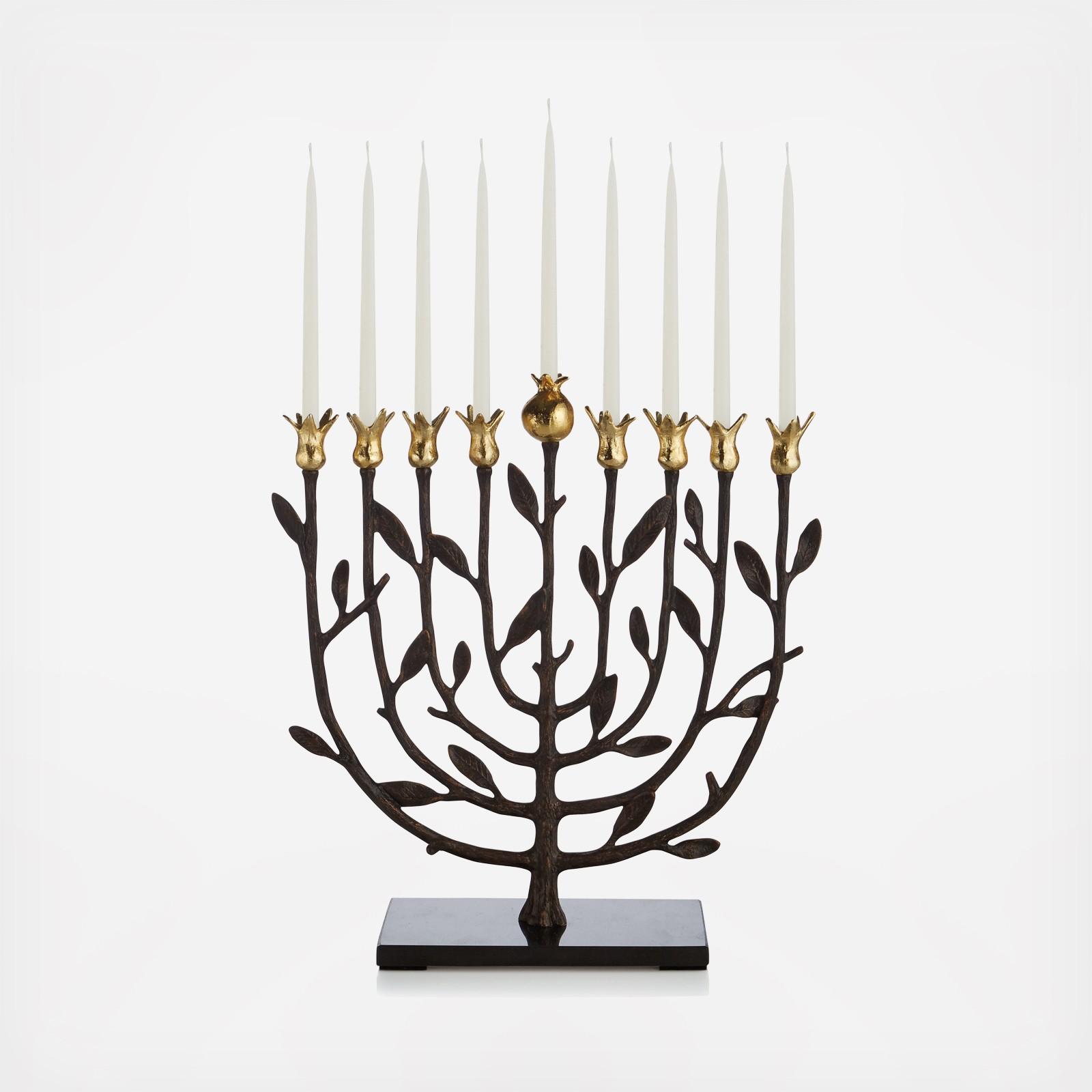 Michael Aram, Pomegranate Kosher Menorah | Zola