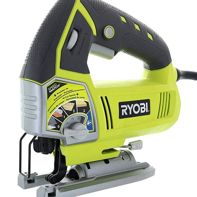Ryobi JS481LG 4.8 Amp Corded Variable Speed T-Shank Orbital Jig Saw w/ Onboard LED Lighting System