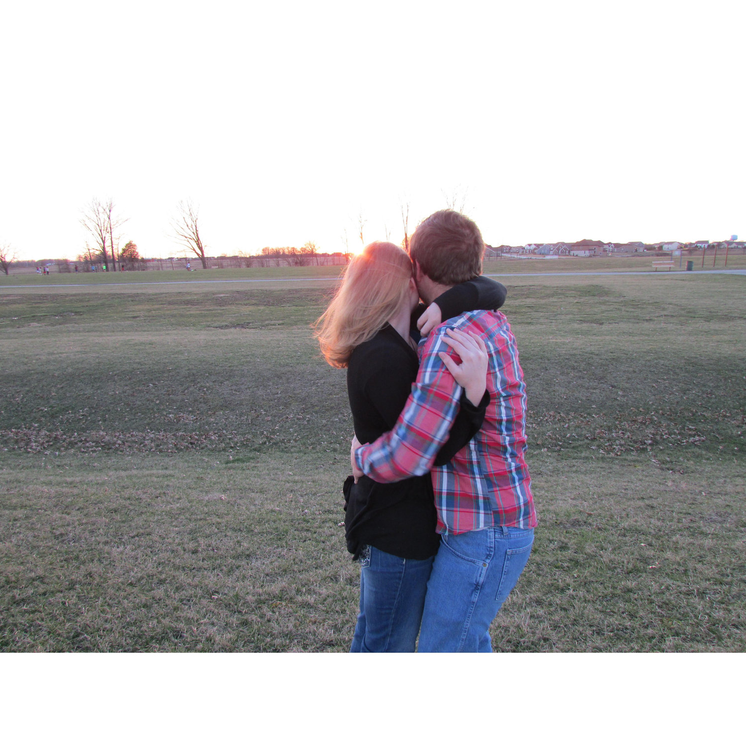 we were hugging so tightly because we are so deeply in love! (plus it was completely freezing, it was below 20!)