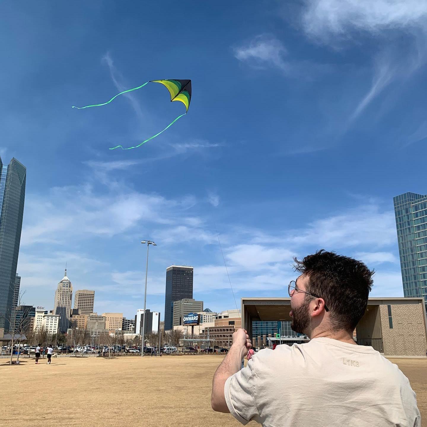 All I wanted for my birthday this year was to fly a kite, forgot we lived in Oklahoma