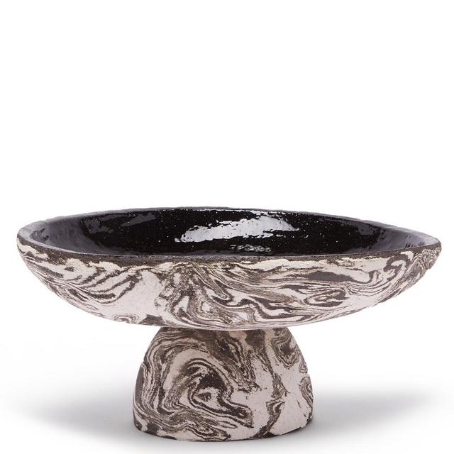Tina VaiaZahara marbled ceramic serving dish