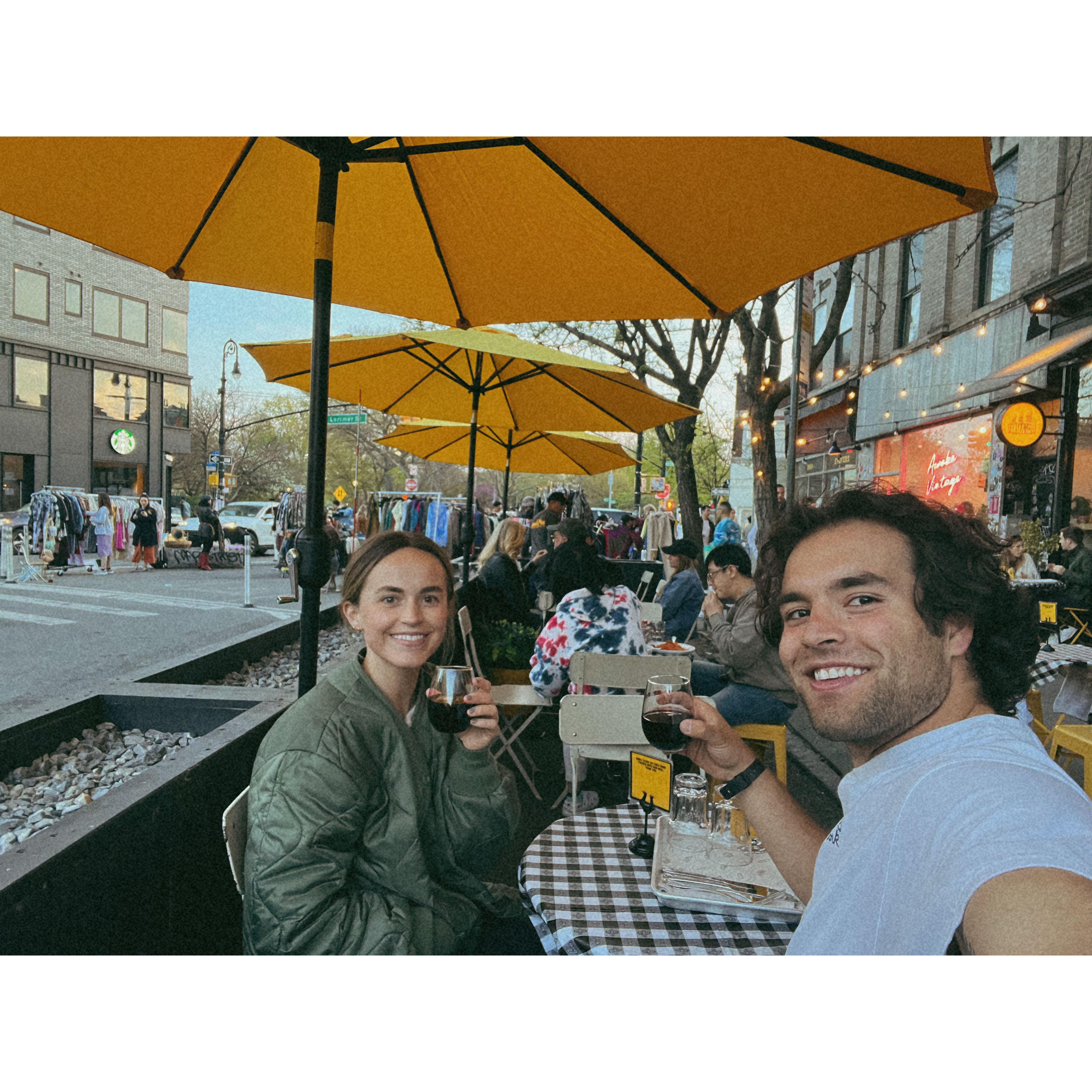 One of many dinner dates