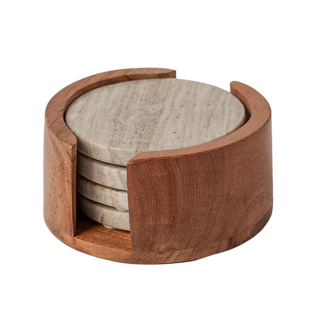 Verve Culture Marble Coaster, Set of 4