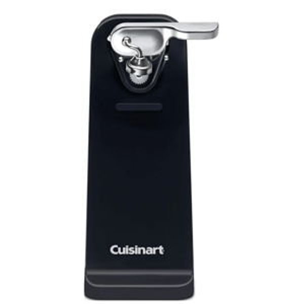 Cuisinart Can Opener with One-Touch Operation, Electric Can Opener for Kitchen Including Magnetic Lid Holder, Automatic Can Opener with Easy Clean Design and Nonslip Base, Black, CCO-50BKN