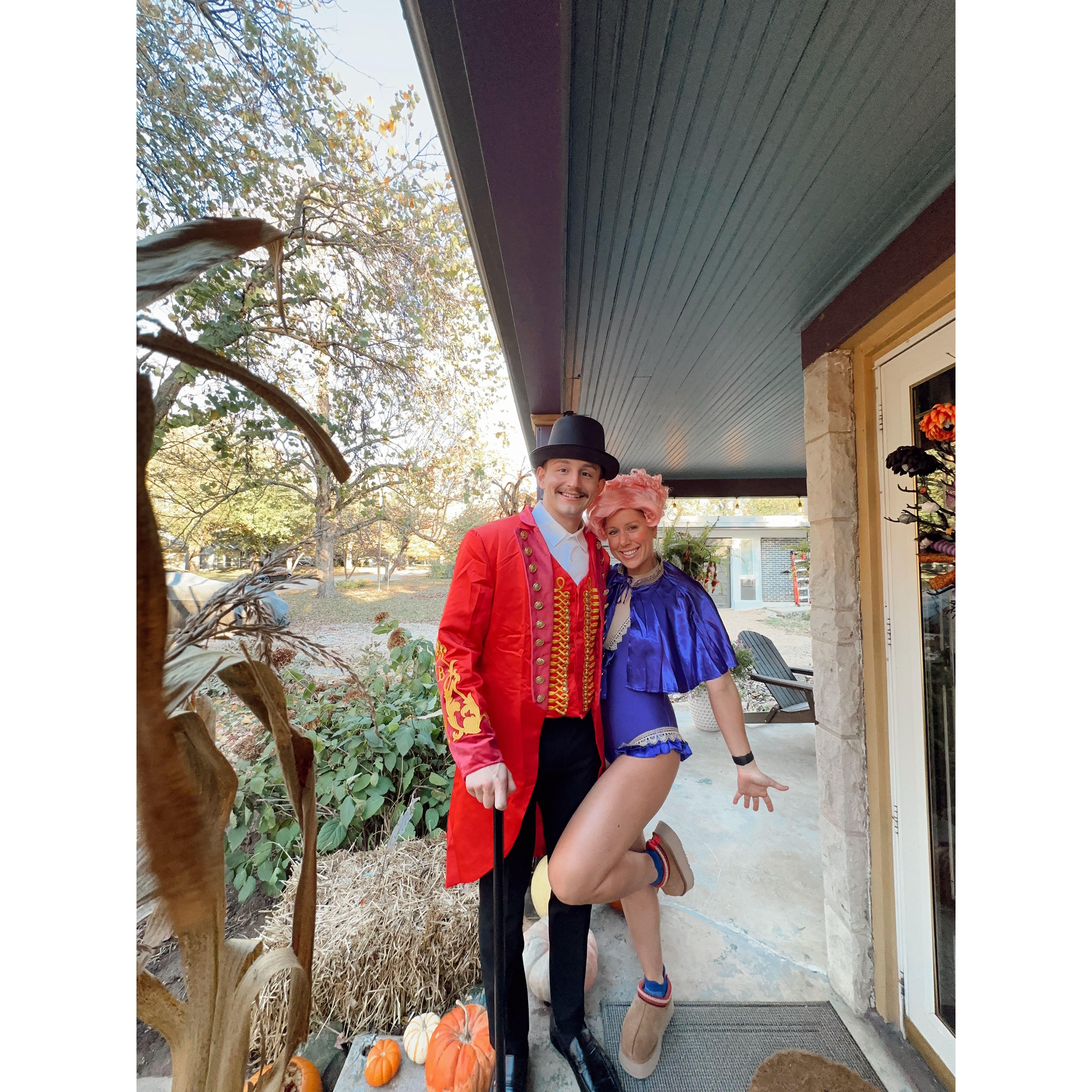 Our iconic halloween costume that Jacob rewears every year...