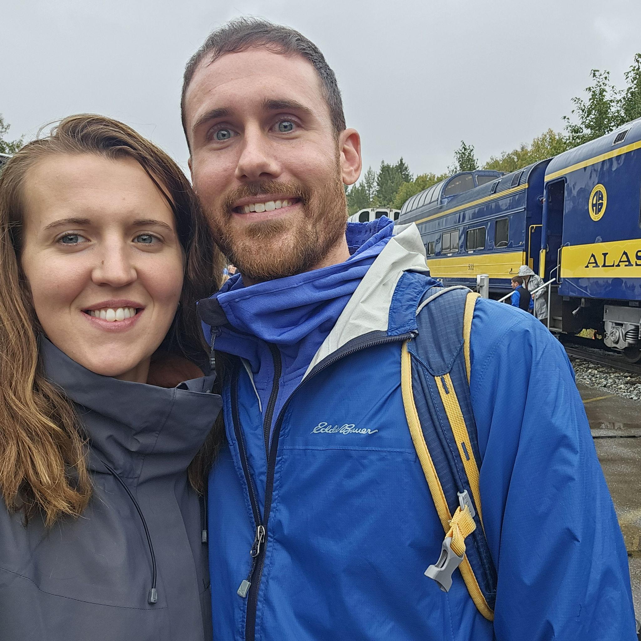 Aaron and Sam's birthdays are just a few days apart! To celebrate in August 2025, they took the Alaska Railroad to Talkeetna with their bikes in tow.