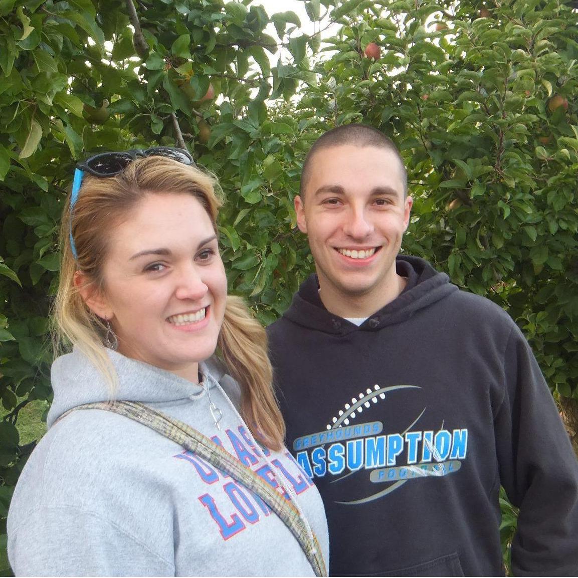 Apple picking October 2012 right after we first started dating.