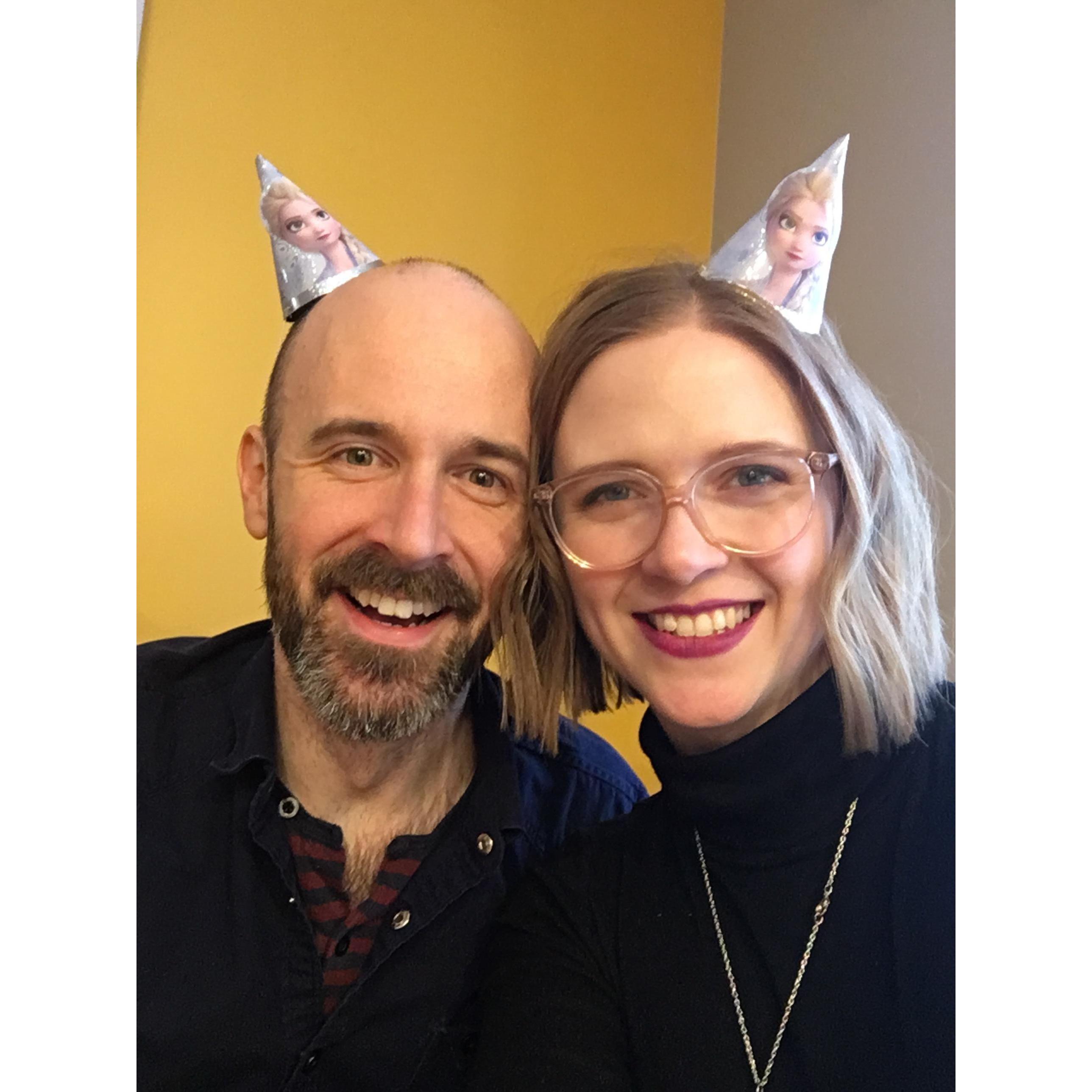 Enjoying a family birthday party! January 2020
