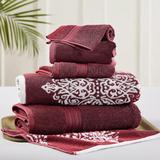 Artesia 6-Piece Reversible Yarn Dyed Towel Set